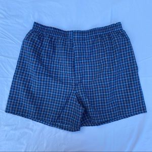 Fruit of the Loom Mens Plaid Boxers Size M Tag Free